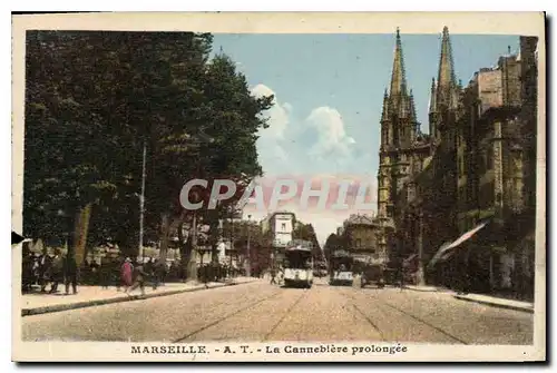 Cartes postales Marseille La Cannabiere prolongee