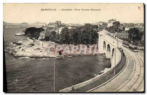 Ansichtskarte AK Marseille Corniche Pont Fausse Monnaie