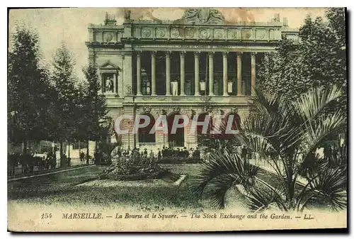 Cartes postales Marseille La Bourse et le Square