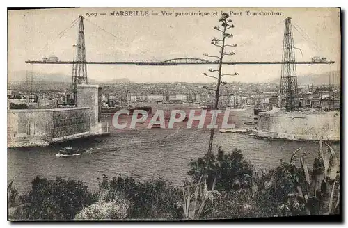 Cartes postales Marseille Vue panoramique et le Pont Transbordeur