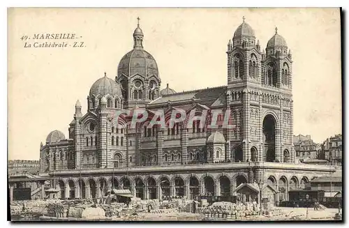 Cartes postales Marseille La Cathedrale