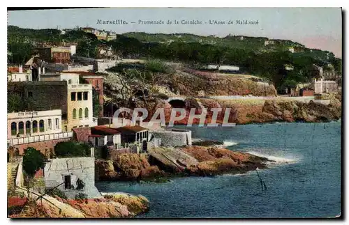 Ansichtskarte AK Marseille Promenade de la Corniche L'Anse de Maldonne