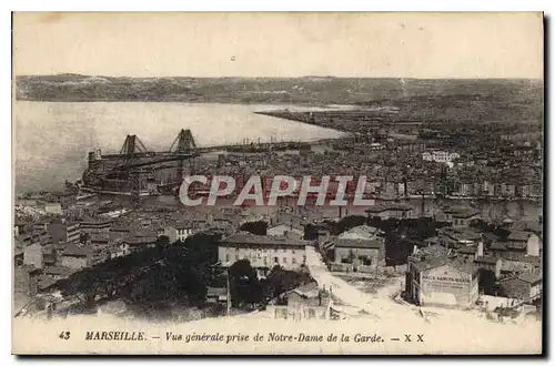 Cartes postales Marseille La Cathedrale et N D de la Garde