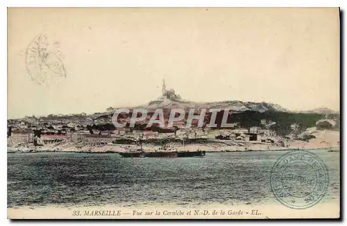 Cartes postales Marseille Vue sur la Corniche