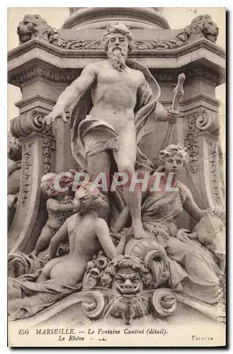 Ansichtskarte AK Marseille Cours du CHapitre Fontaine des Danaides (Motif principal)