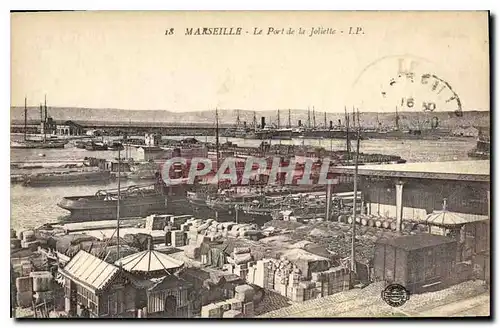 Ansichtskarte AK Marseille Le Port de la Joliette Bateaux