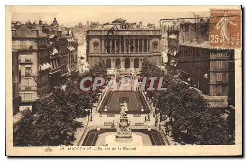 Cartes postales Marseille Square de la Bourse