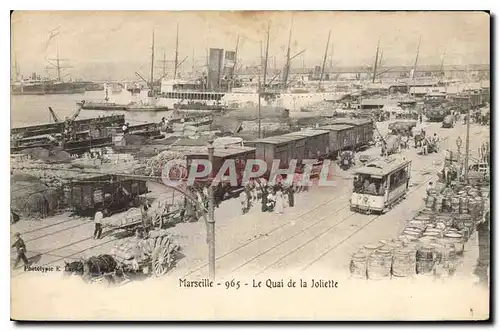 Ansichtskarte AK Marseille Le Quai de la Joliette