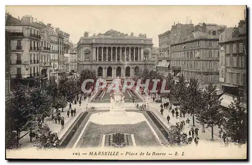 Cartes postales Marseille Place de la Bourse