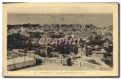 Ansichtskarte AK Marseille Vue generale d'Endoume