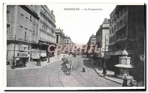 Cartes postales Marseille La Cannebiere