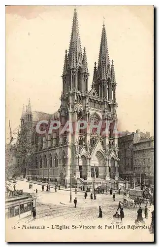 Cartes postales Marseille L'Eglise St Vincent de Paul (Les Reformes)