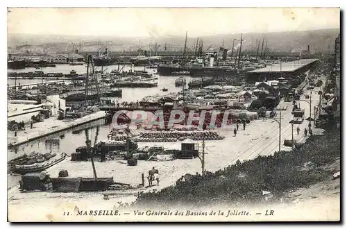 Ansichtskarte AK Marseille Vue generale de la Joliette