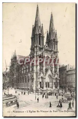 Cartes postales Marseille L'Eglise St Vincent de Paul (Les Reformes)