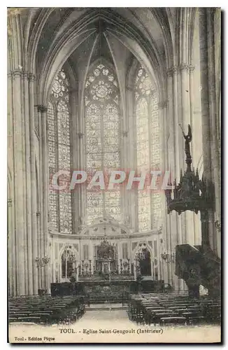 Cartes postales Toul Eglise Saint Gengoult (Interieur)