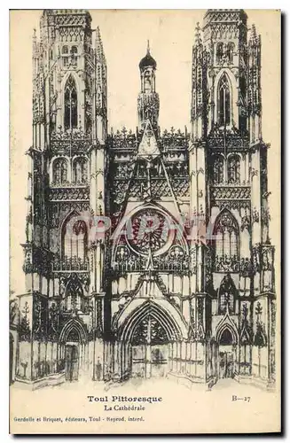 Ansichtskarte AK Toul Pittoresque La Cathedrale