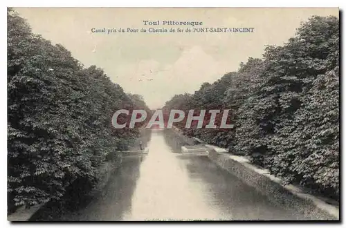 Cartes postales Toul Pittoresque Canal pris du Pont du Chemin de fer de Pont Saint Vincent