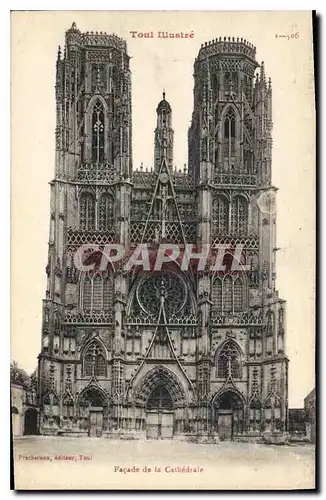 Cartes postales Toul Facade de la Cathedrale