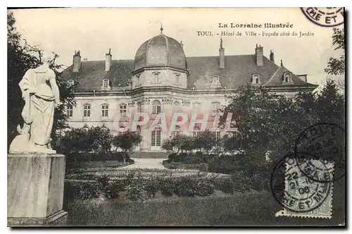 Cartes postales Toul Hotel de Ville Facade cote du jardin