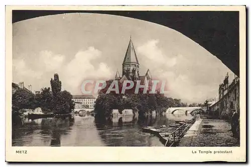 Cartes postales Metz Le Temple protestant