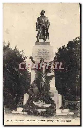Cartes postales Metz Monument au Poilu Liberateur (Inaugure le 3 juin 1923)