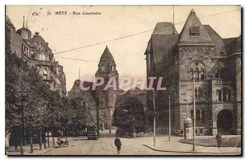 Cartes postales Metz Rue Gambetta