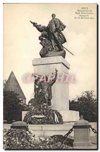 Cartes postales Metz Monument de Paul Dreoulude inaugure le 16 Octobre 1922