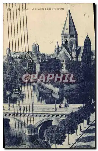 Cartes postales Metz La nouvelle Eglise protestante