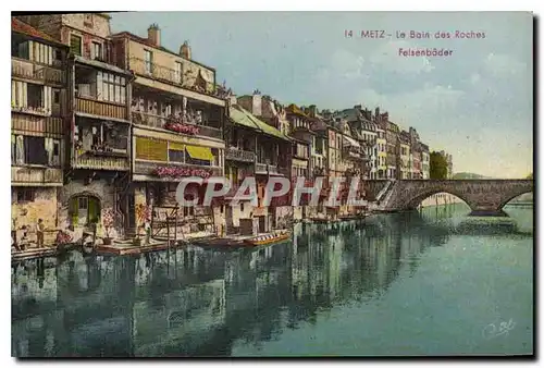 Cartes postales Metz Le Bain des Roches