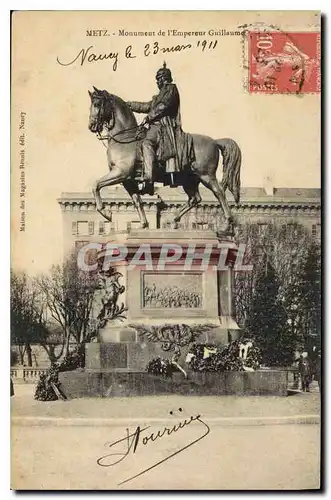 Cartes postales Metz Monument de l'Empereur Guillaume