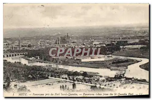 Cartes postales Metz Panorama pris du Fort Saint Quentin