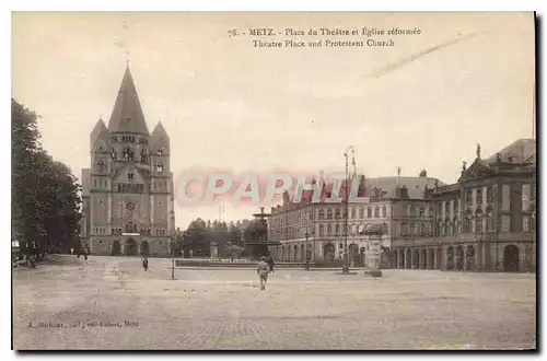 Cartes postales Metz Place du Theatre