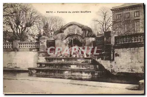 Cartes postales Metz Fontaine du Jardin Boufflers