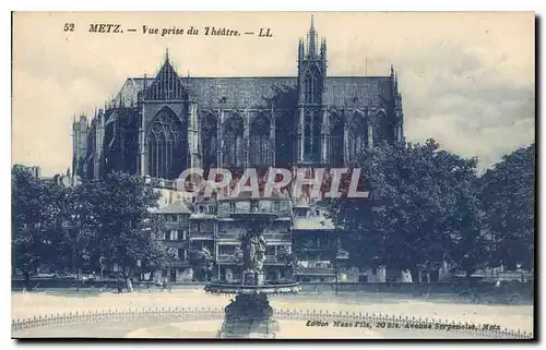 Cartes postales Metz Vue prise du Theatre