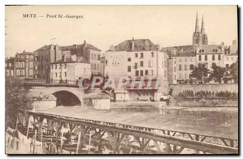 Cartes postales Metz Pont St Georges
