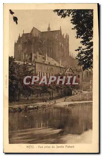 Cartes postales Metz Vue prise du Jardin Fabert