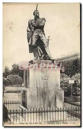 Cartes postales Metz Statue du Marechal Ney