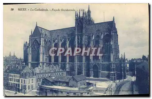 Cartes postales Metz La Cathedrale Facade Occidentale