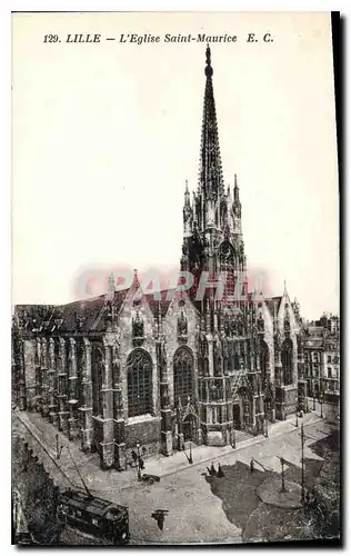 Cartes postales Lille L'Eglise Saint Maurice