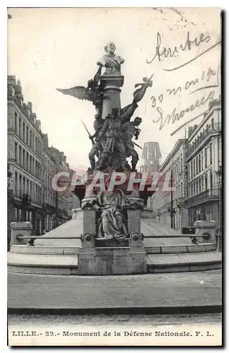 Cartes postales Lille Monument de la Defense Nationale