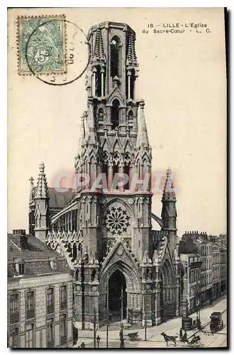 Cartes postales Lille L'Eglise du Sacre Coeur