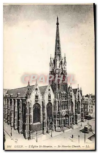 Cartes postales Lille L'Eglise St Maurice