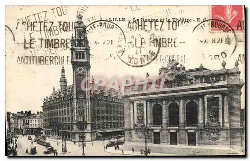 Cartes postales Lille Le Bourse et le Theatre