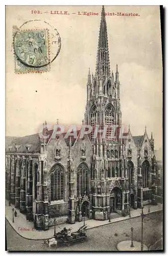 Cartes postales Lille L'Eglise Saint Maurice