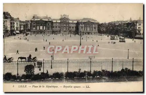 Cartes postales Lille Place de la Republique