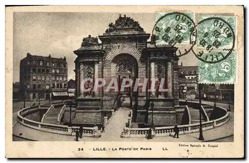 Cartes postales Lille La Porte de Paris