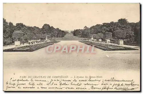 Ansichtskarte AK Parc du Chateau de Compiegne L'Avenue des Beaux Monts