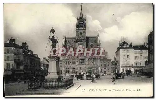 Cartes postales Compiegne L'Hotel de Ville