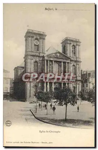 Cartes postales Belfort Eglise St Christophe