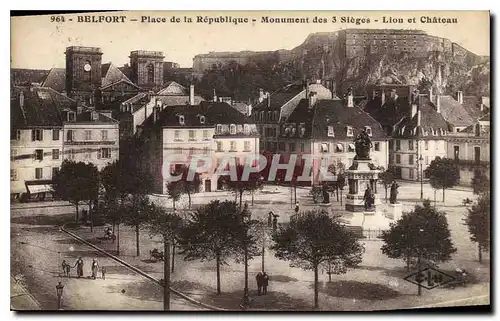 Cartes postales Belfort Place de la Republique